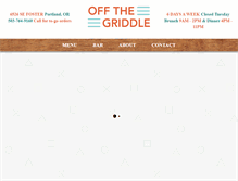 Tablet Screenshot of offthegriddle.com